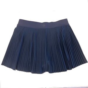 Lululemon Skort Women's 6 Navy Blue Pleated Athletic Tennis Skort/Skirt